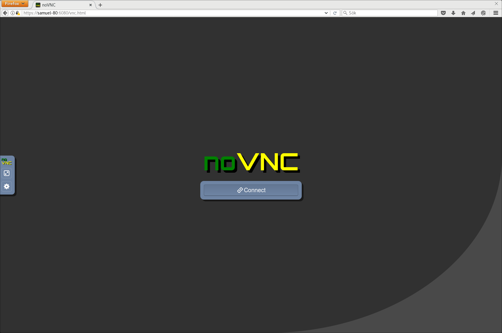 Linux vnc server. NOVNC. NOVNC Server show wrong Color.